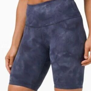 Lululemon Wunder Train High-Rise Short 8" - Sz 6 - Diamond Dye Shade Naval Blue